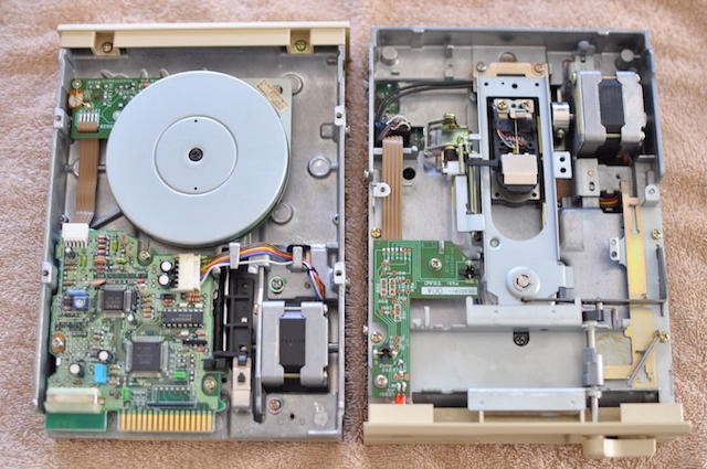 PC-8801FAのFDD_「TEAC_FD-55BR-320」