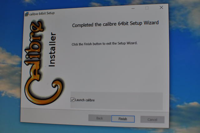 Calibreのインストール作業