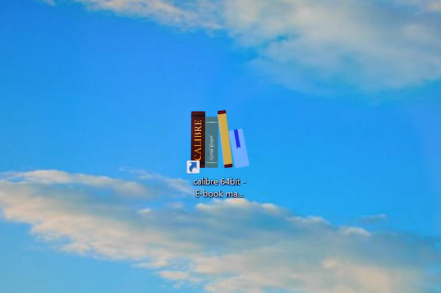 Windowsデスクトップ上のCalibreのアイコン
