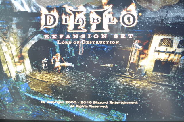 ディアブロ2・EXPANSION SETの起動画面