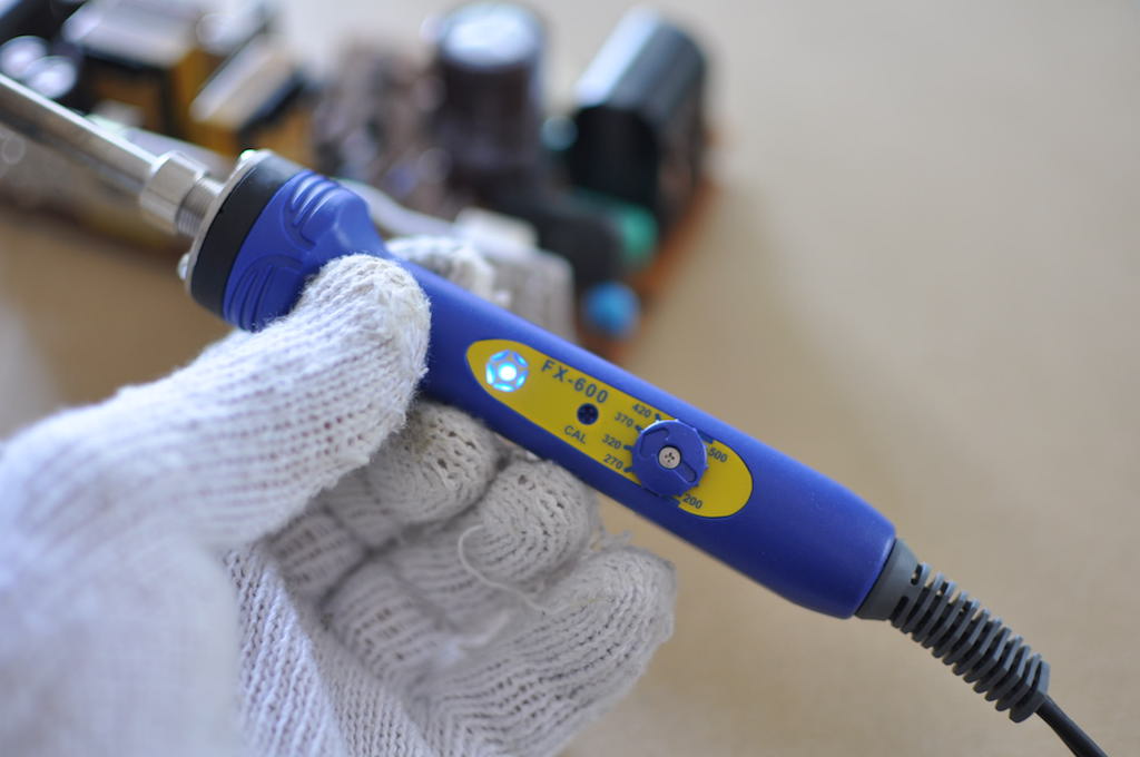 半田ごてHAKKO FX600の温度設定