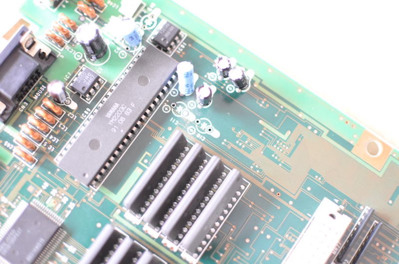 PC-98DOメイン基盤のコンデンサ交換