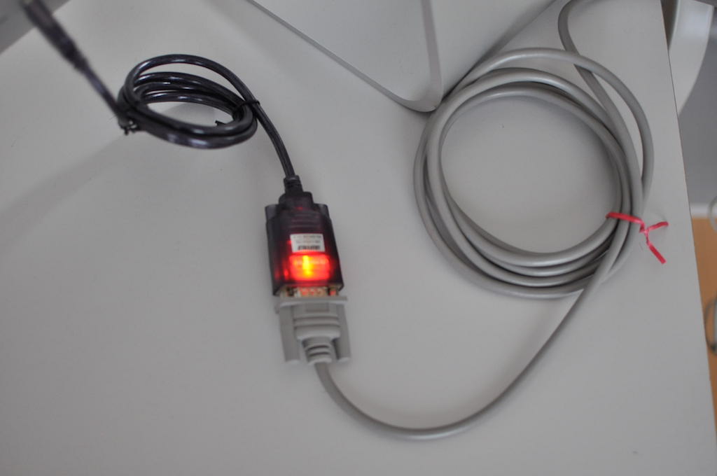 iBUFFALO_BSUSRC06をUSB端子に接続すると光る