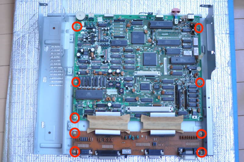 PC-8801FAの1階メイン基盤