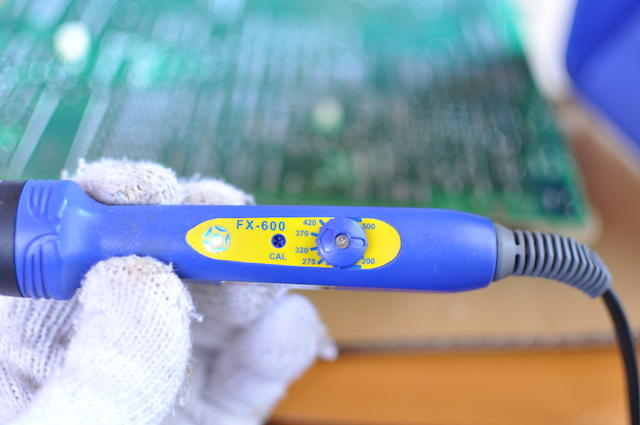 HAKKO FX-600の温度を350度に設定