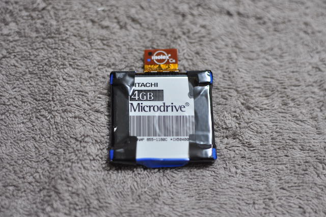 iPodMiniのマイクロドライブ