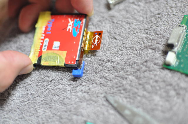 iPodMiniのストレージとして導入するCFカードアダプターの準備