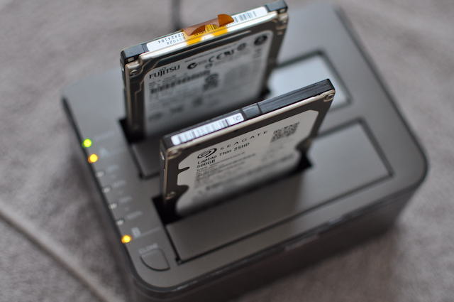 LOGITECガチャベイにHDD、SSHDをセット
