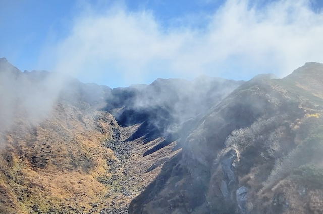 鳥海山、七高山から七五三掛へつながる稜線