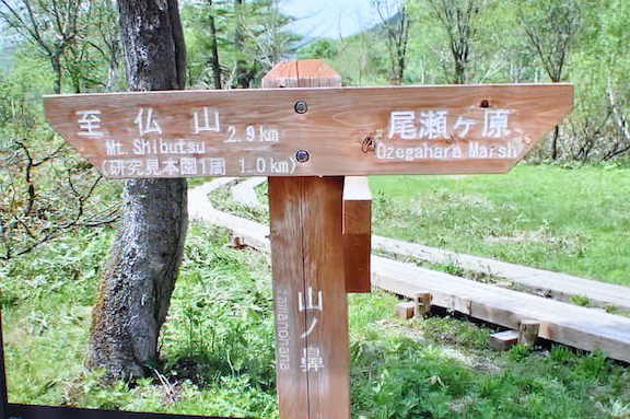山ノ鼻の道標