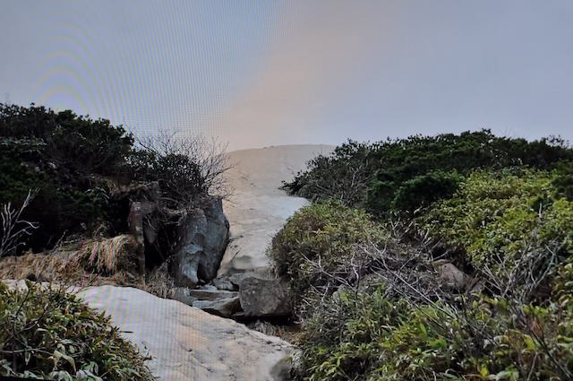 尾瀬、燧ヶ岳の雪渓