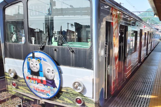 機関車トーマス仕様の富士急行線