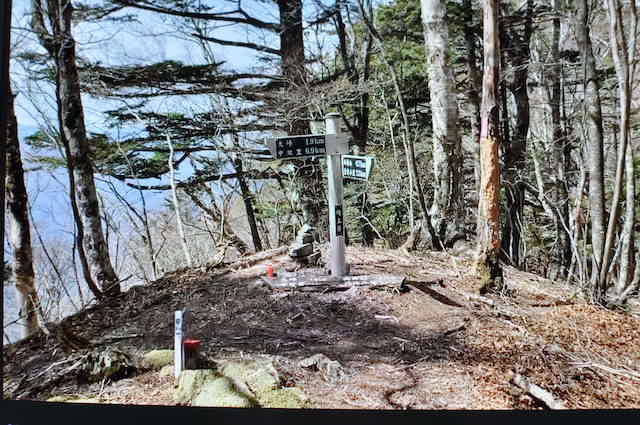 両神山は梵天尾根の登山道