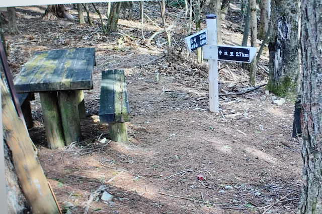 両神山は梵天尾根の白井差峠