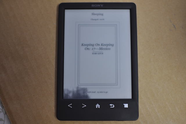 SONY-Readerのディスプレイ表示がおかしい