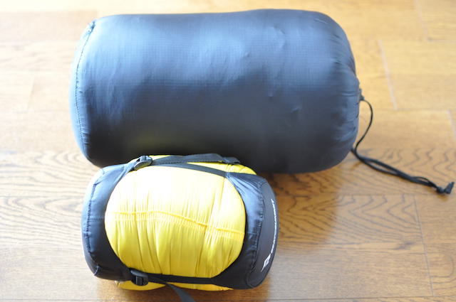 SEA TO SUMMIT社の寝袋_Spark SpⅡとMountainHardware社の寝袋ファントムゼロの比較