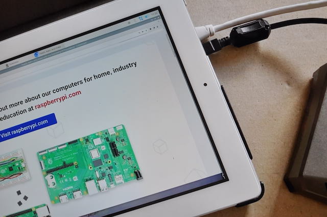 AbuseMarkのコントロール基板でiPad3のディスプレイをモニター化