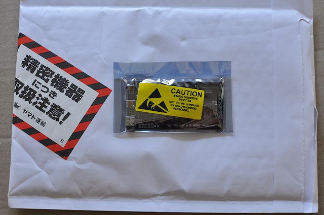 自宅へ届いたAbuseMarkのコントロール基板