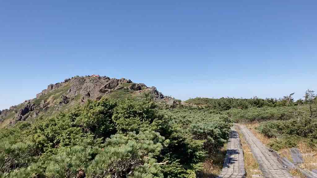 早池峰山、小田越分岐から山頂への道