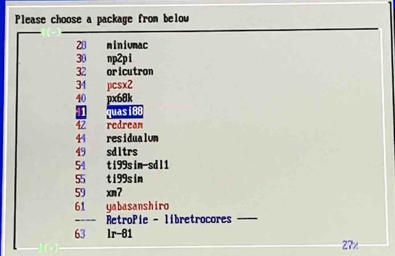 RetroPi-Setup Scriptの画面