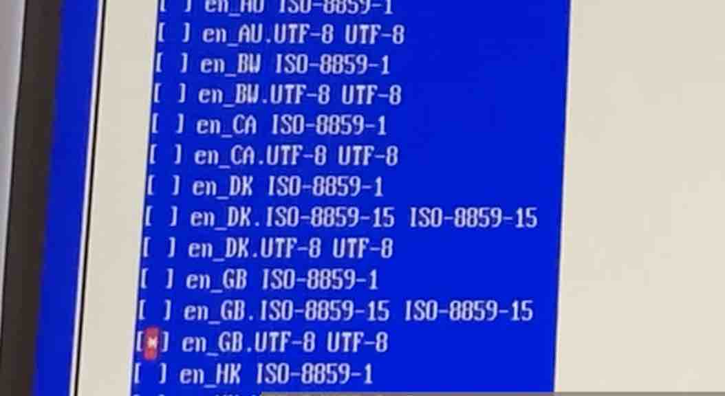 Raspi-ConfigのLocale設定画面