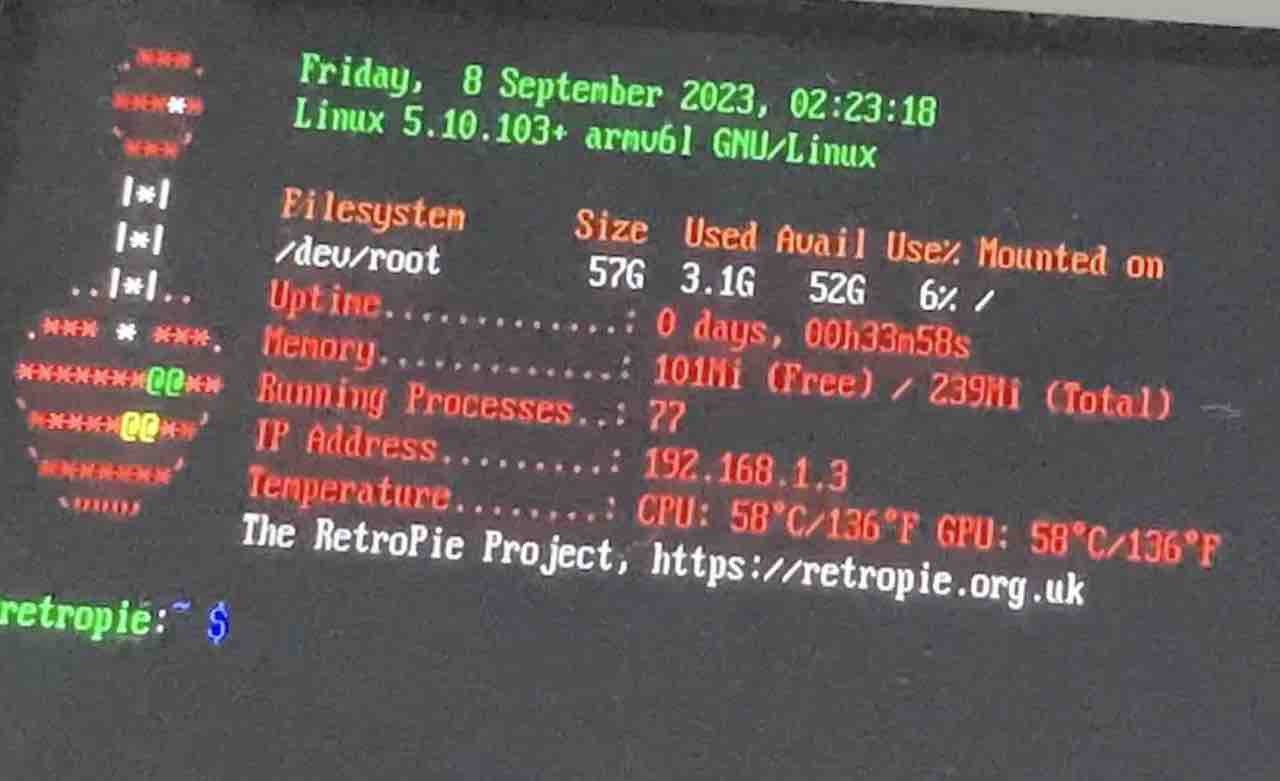 quasi88のメニュー画面